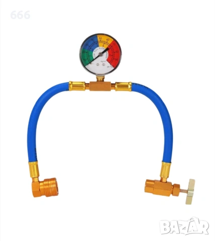 Тръба за пълнене на автомобилен климатик, резба M14, 20x20 см, налягане 600-3000 PSI, R134A, 13 мм, снимка 6 - Аксесоари и консумативи - 53194067