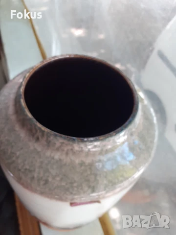 Страхотна голяма ваза немска керамика лава, снимка 3 - Антикварни и старинни предмети - 51055371