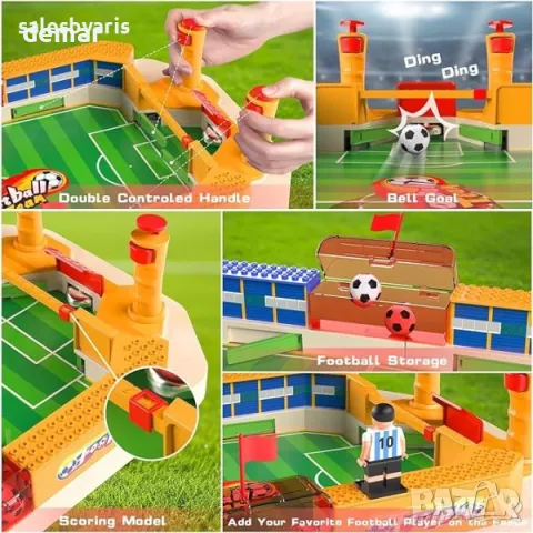 Мини футболна маса - За игра в стаята, портативна, за възрастни и деца, снимка 3 - Играчки за стая - 49826039