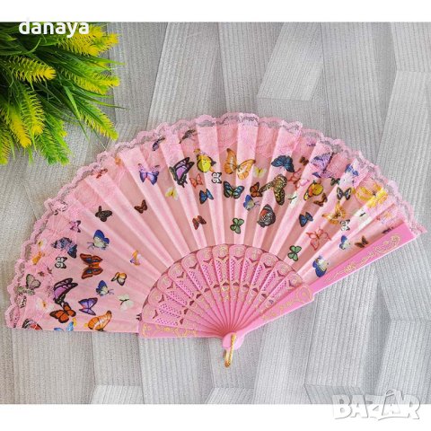 2235 Дамско ветрило с пеперуди, снимка 8 - Други - 42888949