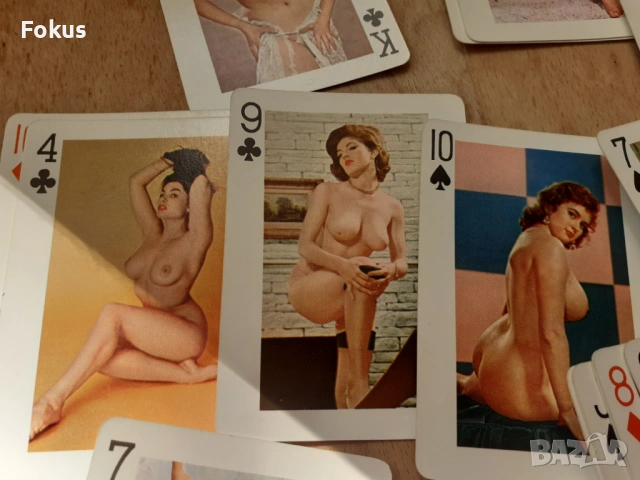 Стари колекционерски еротични карти за игра Good Luck, снимка 4 - Антикварни и старинни предмети - 53275379