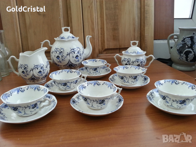 Стар   порцеланов сервиз за кафе фин порцелан