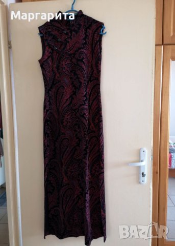 официална дълга тъмночервена рокля, снимка 4 - Рокли - 40518013