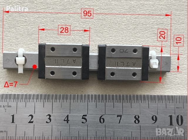 Линейни направляващи THK - HSR10PM