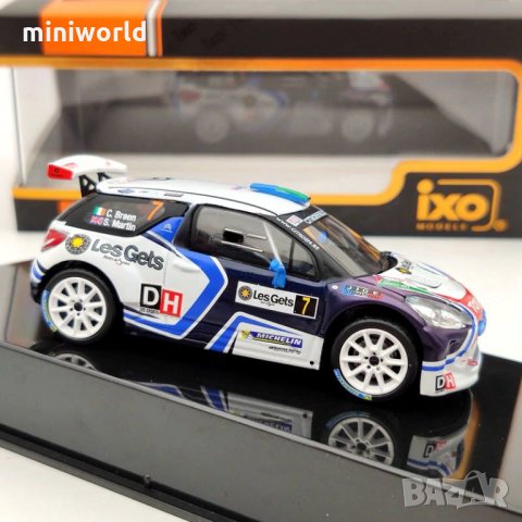 Citroen DS3 R5 №7 Rallye du Condroz/Huy - мащаб 1:43 на IXO моделът е нов в PVC дисплей-кейс, снимка 2 - Колекции - 29678130