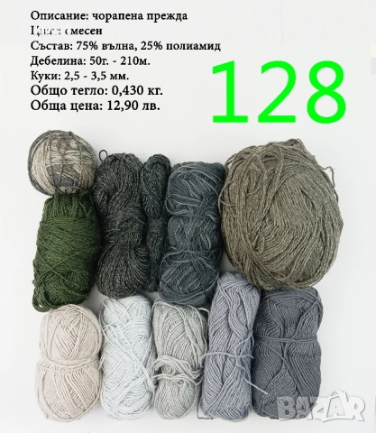 Евтини прежди в малки количества - нови и остатъци, снимка 9 - Други - 52042357