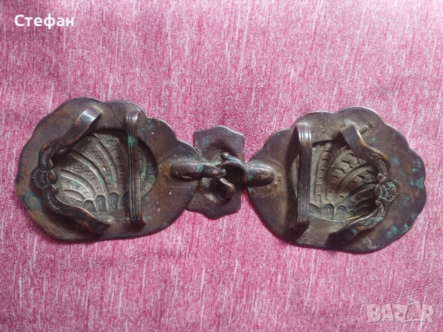 Сребърна възрожденска пафта., снимка 2 - Антикварни и старинни предмети - 51581474