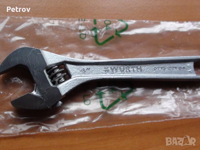 WÜRTH - Made in Germany - ЧИСТО НОВ ПРОФЕСИОНАЛЕН Раздвижен Ключ 4" (14 mm) - ORIGINAL GERMANY !!!!!, снимка 2 - Ключове - 43453585