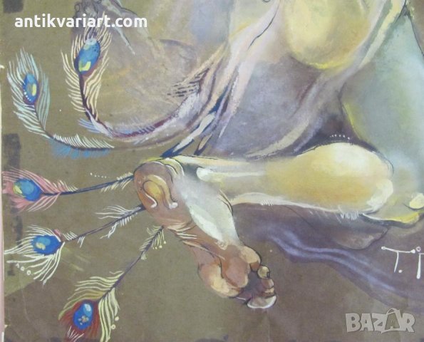 Акварел Т. Пунева 51х36см., снимка 4 - Картини - 31781530