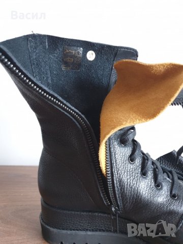 Зимни кожени обувки Mihaela Glavan, снимка 3 - Дамски ботуши - 35105622