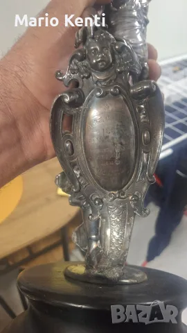 посребрена статуя от 1881г., снимка 2 - Нумизматика и бонистика - 56243272