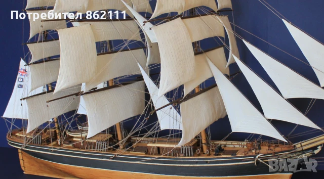 Макет на ветроходен кораб – клиперът Cutty Sark, снимка 5 - Колекции - 50425660