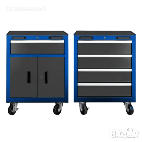 Комплект работна маса, шкафове и сервизни колички – метални HAWEK, снимка 5 - Аксесоари и консумативи - 50721061