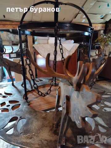 Старинен полюлей, снимка 11 - Лампи за таван - 39305886