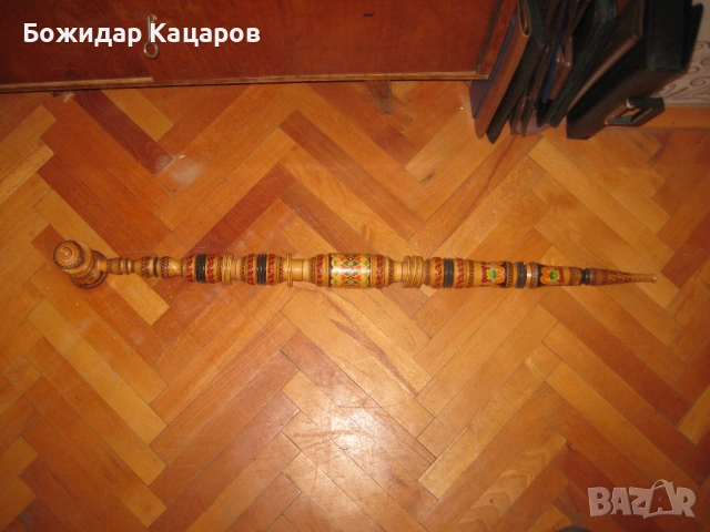 Красива, огромна  лула, чибук.  Не е ползвана. Цена 40 лева(20.45 €). Пращам по Еконт. За София, мож, снимка 2 - Антикварни и старинни предмети - 51834544