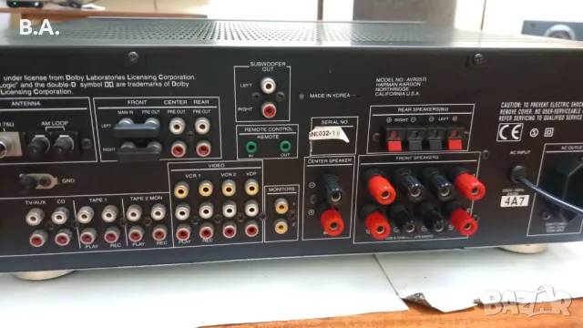 Harman Kardon AVR25 II, снимка 10 - Ресийвъри, усилватели, смесителни пултове - 49262456