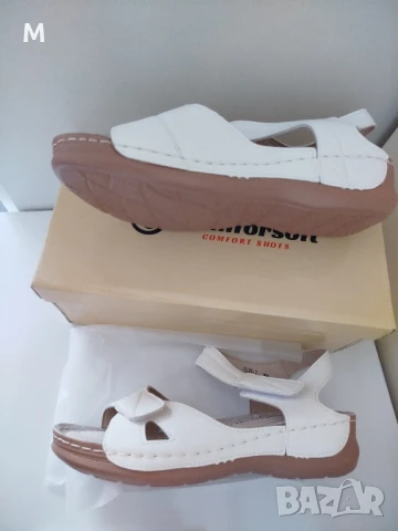  Естествена кожа! Дамски сандали!, снимка 3 - Сандали - 50918925