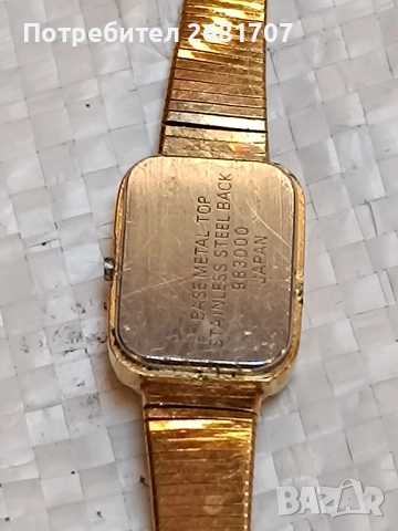 позлатен часовник Accurist, снимка 4 - Дамски - 52958559