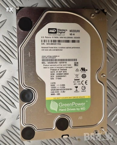 SSD 480GB ADATA SU650 SATA, 2tb HDD WD, снимка 2 - Твърди дискове - 53666409