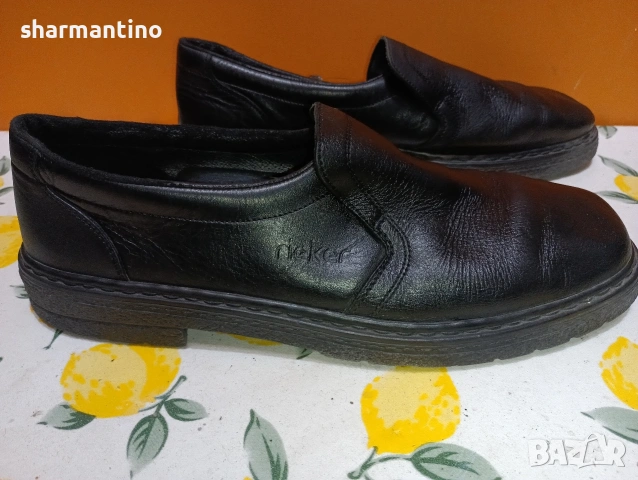 Rieker кожени обувки N 46, снимка 7 - Официални обувки - 53360551
