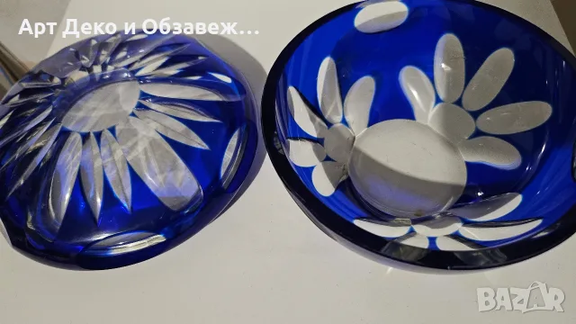 Кристална стара бонбониера, снимка 4 - Сервизи - 56528136