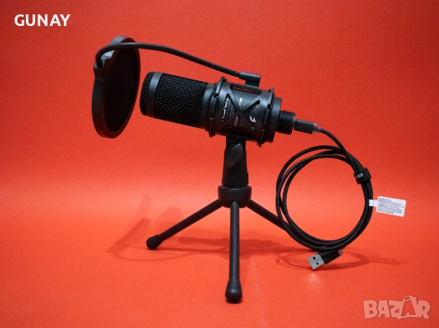 NOS 500 USB Кондензаторен Микрофон с Neumann капсула за студио подкаст и стрийминг