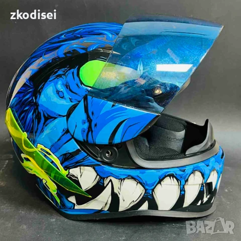 Каска с интерком ICON R-22-05 + FODSPORTS FX8, снимка 4 - Аксесоари и консумативи - 50687324