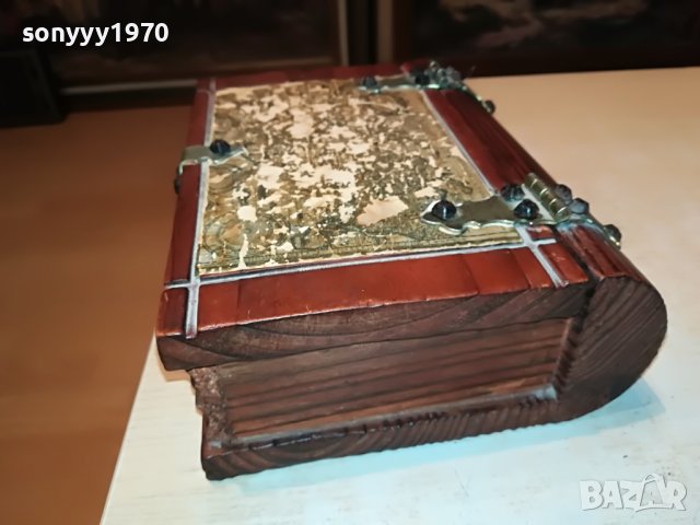 КУТИЯ КНИГА С МЕТАЛЕН ОБКОВ-ВНОС ФРАНЦИЯ 3004231032, снимка 13 - Антикварни и старинни предмети - 40533957