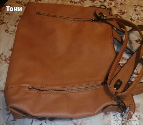Нова Голяма Дамска Чанта Изцяло от Естествена Кожа , снимка 9 - Чанти - 50778224