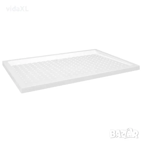 vidaXL Душ корито с точки, бяло, 80x120x4 см, ABS, снимка 1 - Душ кабини и вани - 56146079