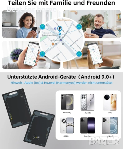 Тракер и ултратънка карта за проследяване на Android за Wallet Finder, снимка 8 - Друга електроника - 54070295