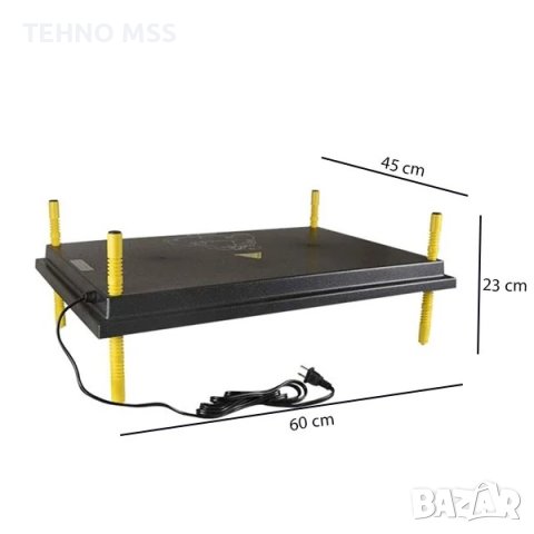 Нагревателни затоплящи плочи, Изкуствена квачка за пилета MS-25x25/ 60x45см, снимка 3 - За птици - 42495085