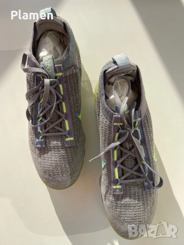Обувки Nike VaporMax 2021 сиво и зелено 44 номер, снимка 5 - Ежедневни обувки - 51789672