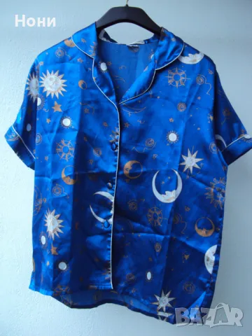 Дамска  лятна сатенена пижама ръст М, снимка 1