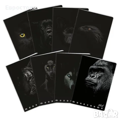 Комплект от 4 тетрадки Pigna Monocromo Black. А4 Тетрадка Pigna Monocromo Black A4 40л. 