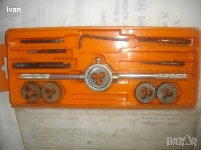 MEISTER НЕМСКИ ОРИГИНАЛЕН НЕПЪЛЕН КОМПЛЕКТ РЕЗБОНАРЕЗНИ МЕТЧИЦИ И ПЛАШКИ М3-М12, снимка 10 - Други инструменти - 48912035