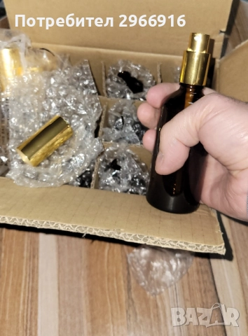 Продавам стъклени спрей шишенца, 100мл, 100мл, снимка 2 - Дамски парфюми - 52186275
