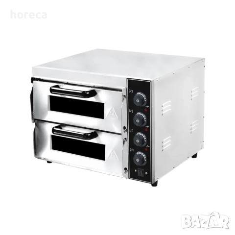 ПРОМОЦИЯ -10% Професионална пица фурна на 2 нива за пици Ø40 см