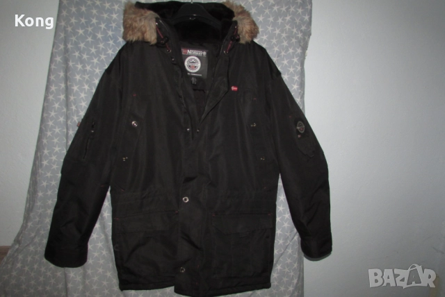 мъжко пухено яке Canada Goose парка Geographical Norway Географикал Норвегия Канада Гуус Puffer, снимка 5 - Якета - 52803480