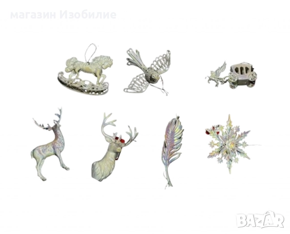 Декоративна фигурка за украса на елха, варианти, снимка 2 - Декорация за дома - 52316316