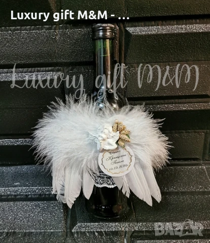 Комплект за кръщене "Златно ангелче", снимка 8 - Подаръци за кръщене - 50695655