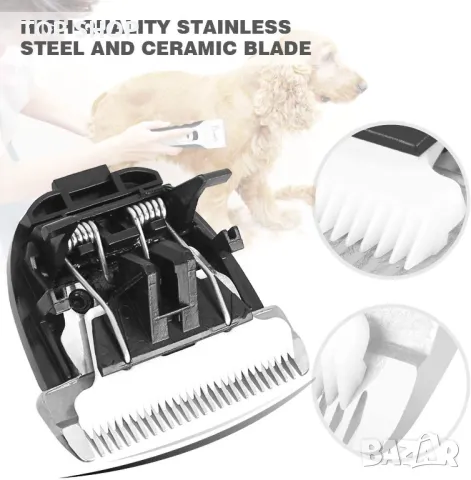 Акумулаторна машинка за подстригване на домашни животни, снимка 6 - Оборудване за аквариуми - 48472385