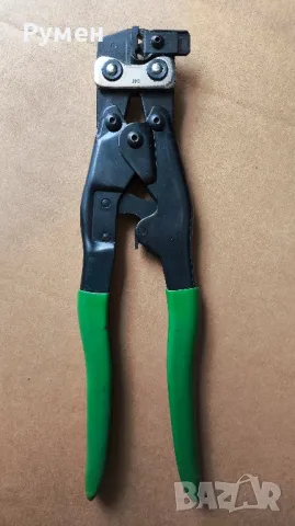 Клещи за кримпване (кербоване) на кабелни обувки и два кабела с гилза, снимка 7 - Клещи - 46406991