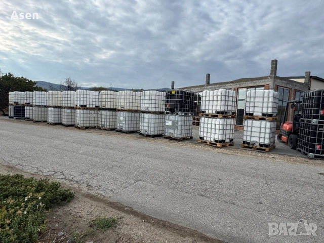 Бидони 1000 литра 1 тон черни бели прозрачни ibc контейнери ЧИСТИ , снимка 6 - Напояване - 52944014