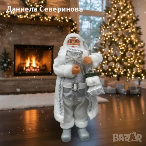 Дядо Коледа в сиво , снимка 5 - Декорация за дома - 56486025