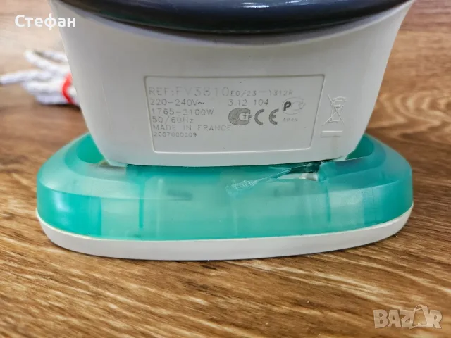 Ютия Tefal FV381 в добро състояние, снимка 7 - Ютии - 56072401