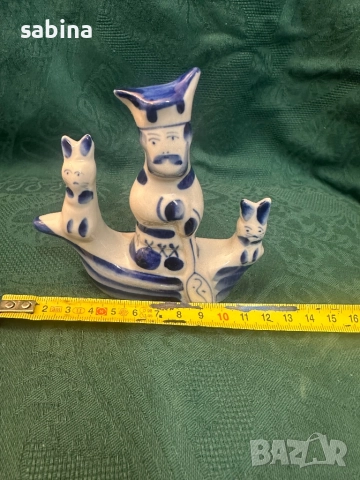 Порцеланови руски фигури/статуетки Гжел (Гжель), снимка 9 - Други ценни предмети - 52038342