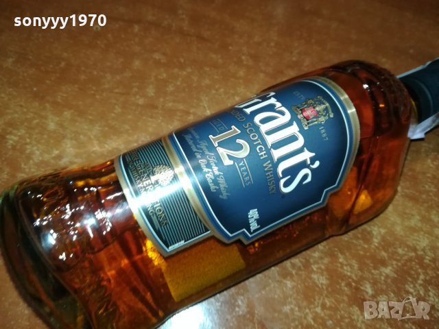 ПРАЗНО ШИШЕ-GRANTS 12YEARS-шИшЕ ЗА КОЛЕКЦИЯ 2601221918, снимка 4 - Колекции - 35571837