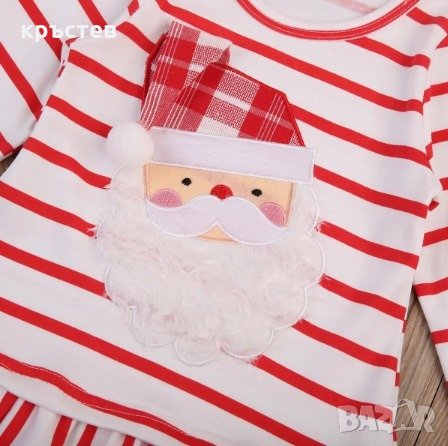 Детска коледна рокличка 80р-р, снимка 2 - Бебешки рокли - 30867796