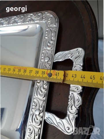 Немско иноксово плато за сервиране поднос   13/3, снимка 3 - Аксесоари за кухня - 31823666